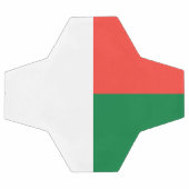 Madagaskar-Flagge Fußball (Flach)
