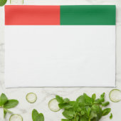 Madagaskar-Flagge Geschirrtuch (Gefaltet)