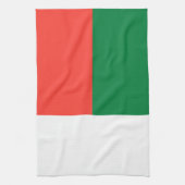 Madagaskar-Flagge Geschirrtuch (Vertikal)