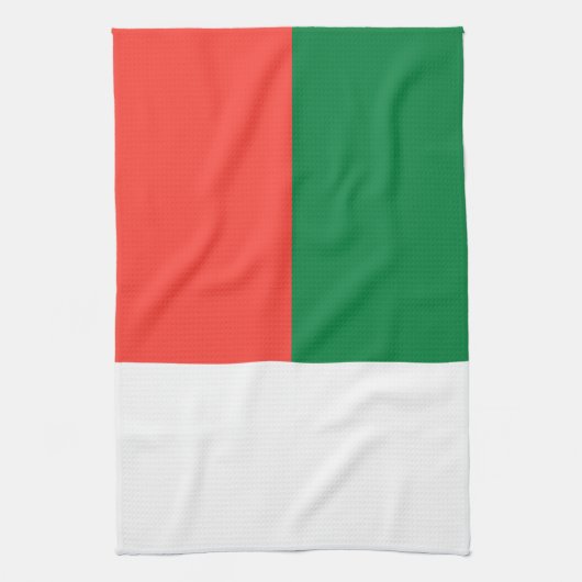 Madagaskar-Flagge Geschirrtuch (Vertikal)