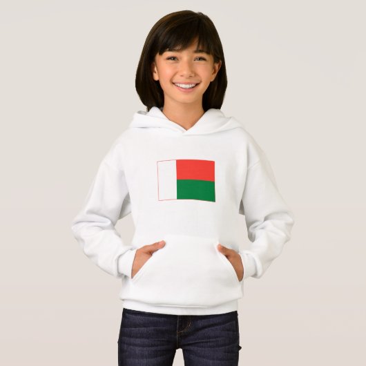 Madagaskar-Flagge Hoodie (Vorne ganz)