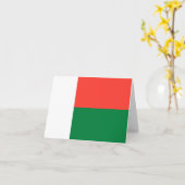 Madagaskar-Flagge Karte (Gelbe Blume)