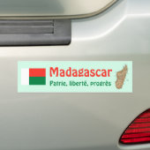 Madagaskar-Flagge + Karten-Autoaufkleber Autoaufkleber (Auf Auto)