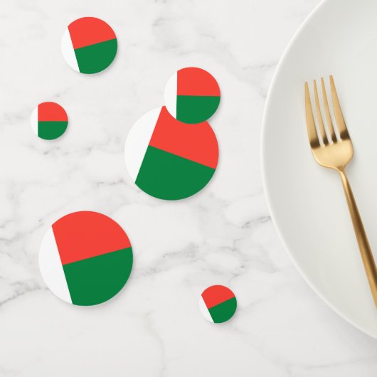 Madagaskar-Flagge Konfetti (Gruppe)