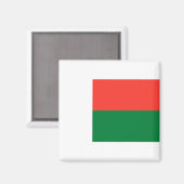 Madagaskar-Flagge Magnet (Vorderseite/Rückseite)