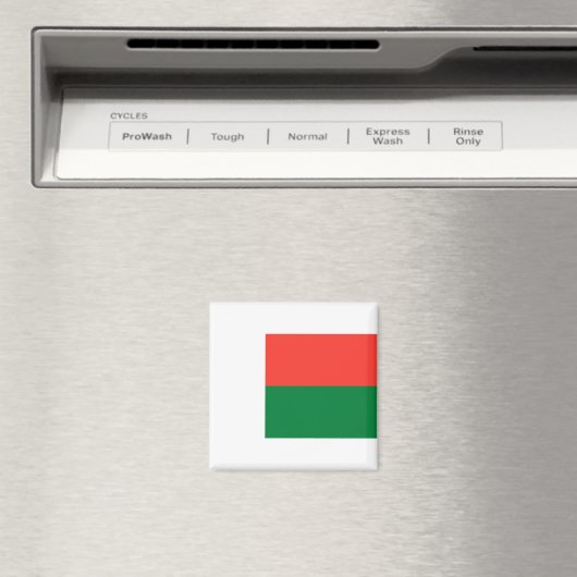 Madagaskar-Flagge Magnet (In Situ (Geschirrspüler))