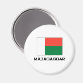 Madagaskar-Flagge Magnet (Vorderseite/Rückseite)
