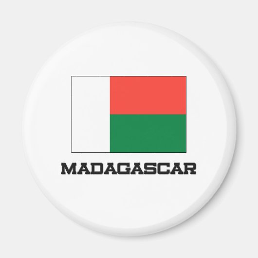 Madagaskar-Flagge Magnet (Vorne)