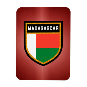 Madagaskar-Flagge Magnet