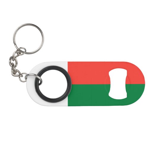 Madagaskar-Flagge Mini Flaschenöffner (Vorderseite (Horizontal))