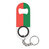 Madagaskar-Flagge Mini Flaschenöffner (Rückseite)