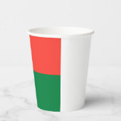 Madagaskar-Flagge Pappbecher (Rechts)