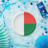 Madagaskar-Flagge Pappteller (Party)