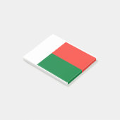 Madagaskar-Flagge Post-it Klebezettel (angewinkelt)