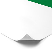 Madagaskar-Flagge Poster (Ecke)