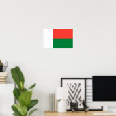 Madagaskar-Flagge Poster (Heimbüro)