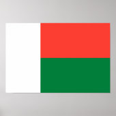 Madagaskar-Flagge Poster (Vorne)