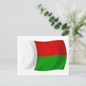 Madagaskar Flagge Postkarte (Stehend Vorderseite)