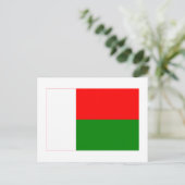 Madagaskar-Flagge Postkarte (Stehend Vorderseite)
