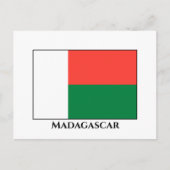 Madagaskar-Flagge Postkarte (Vorderseite)