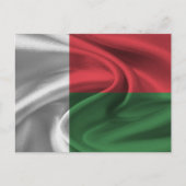 Madagaskar-Flagge Postkarte (Vorderseite)