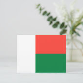 Madagaskar-Flagge Postkarte (Stehend Vorderseite)