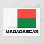 Madagaskar-Flagge Postkarte (Vorderseite)