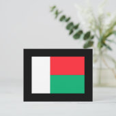 Madagaskar-Flagge Postkarte (Stehend Vorderseite)