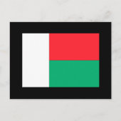 Madagaskar-Flagge Postkarte (Vorderseite)
