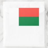 Madagaskar-Flagge Rechteckiger Aufkleber (Tasche)