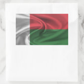 Madagaskar-Flagge Rechteckiger Aufkleber (Tasche)