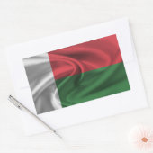 Madagaskar-Flagge Rechteckiger Aufkleber (Umschlag)