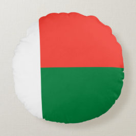 Madagaskar-Flagge Rundes Kissen