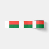 Madagaskar-Flagge Satinband (Vorderseite)