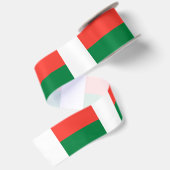Madagaskar-Flagge Satinband (Rückseite)