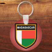 Madagaskar-Flagge Schlüsselanhänger (Vorderseite)
