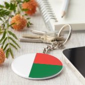 Madagaskar-Flagge Schlüsselanhänger (Seite)