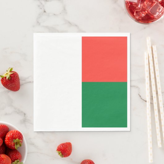 Madagaskar-Flagge Serviette (Beispiel)