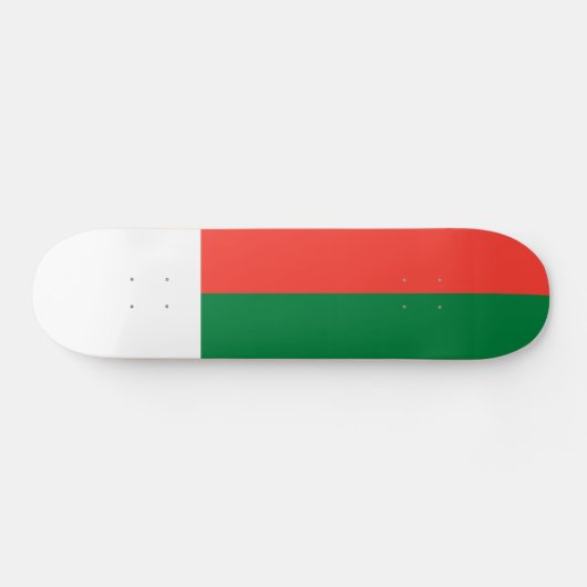 Madagaskar-Flagge Skateboard (Horizontal)