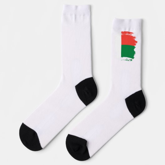 Madagaskar-Flagge Socken (Linkes Detail)