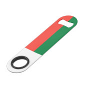 Madagaskar-Flagge Speed Flaschenöffner (Vorderseite Schrägansicht)