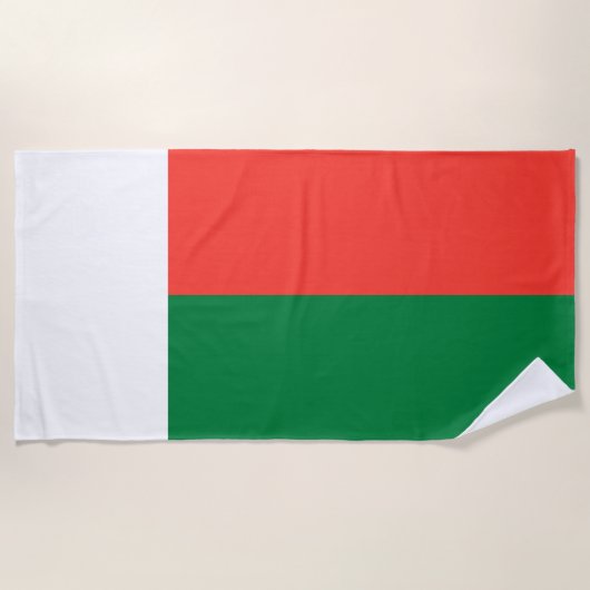 Madagaskar-Flagge Strandtuch (Vorderseite)