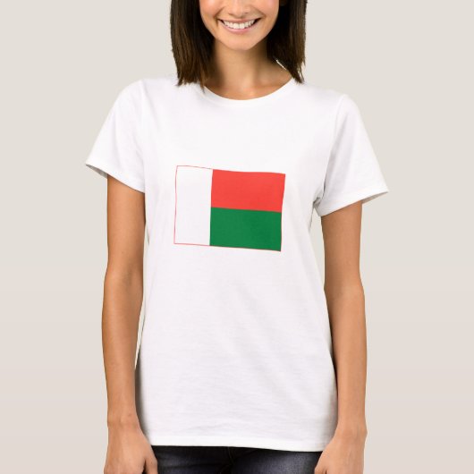 Madagaskar-Flagge T-Shirt (Vorderseite)