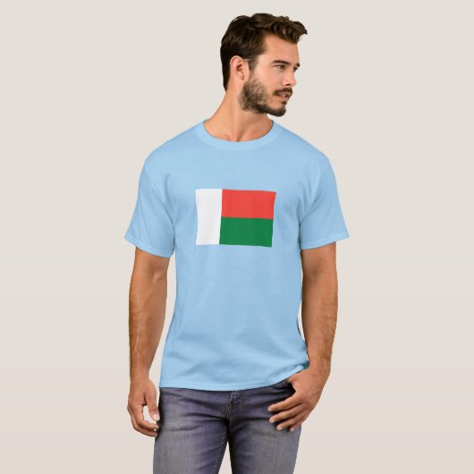 Madagaskar-Flagge T-Shirt (Vorne ganz)