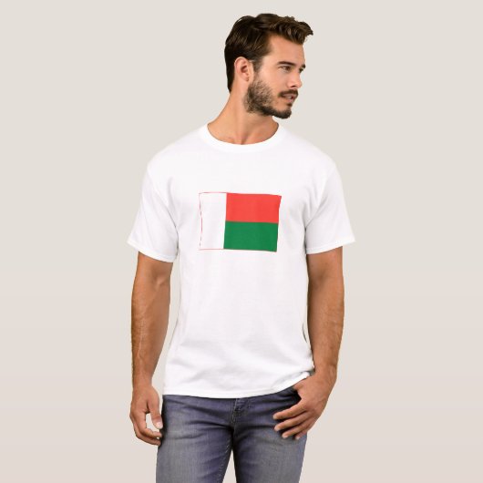 Madagaskar-Flagge T-Shirt (Vorne ganz)