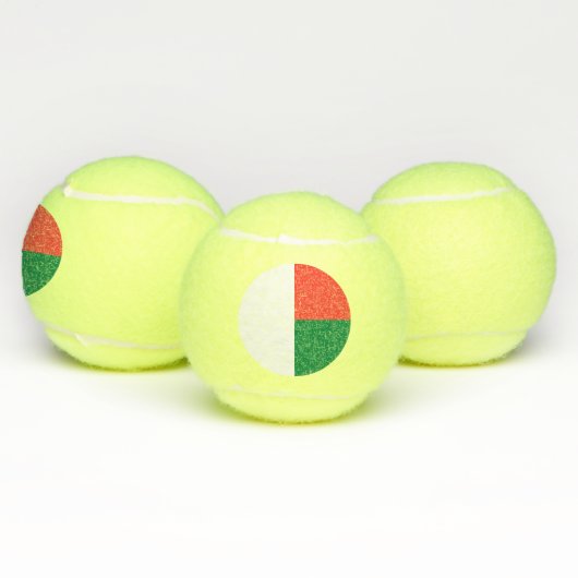 Madagaskar-Flagge Tennisbälle (Multi)