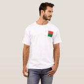 Madagaskar-Flagge und Karten-T - Shirt (Vorne ganz)