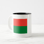 Madagaskar-Flagge Zweifarbige Tasse (Vorderseite Links)