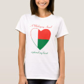 Madagaskar-Flaggen-Schatz-T - Shirt (Vorderseite)