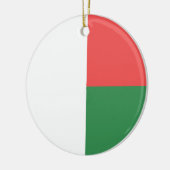 Madagaskar-Flaggenemblem Keramik Ornament (Links)
